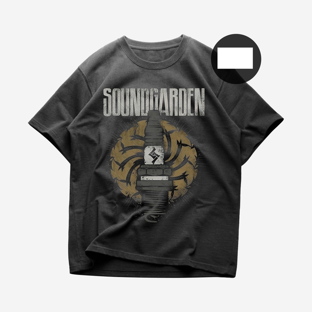 Soundgarden T-Shirt - Rock Music Shirt - Badmotorfinger Album - Black Hole Sun